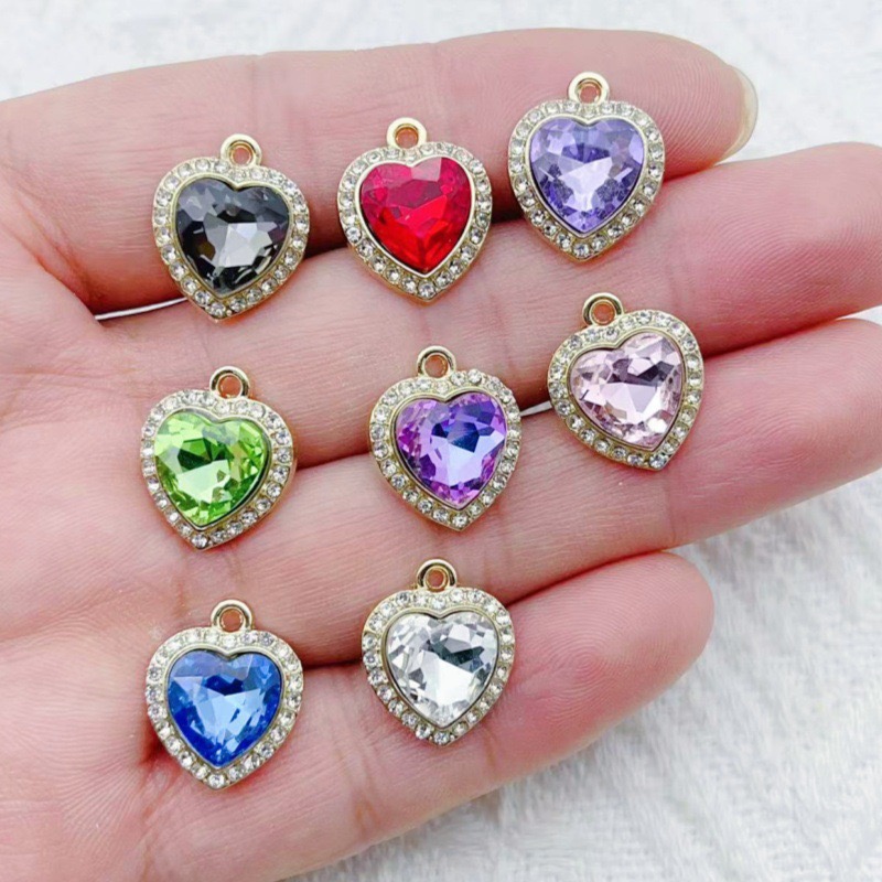 Body Jewelry Diy - Pendentif en forme de cœur incrusté