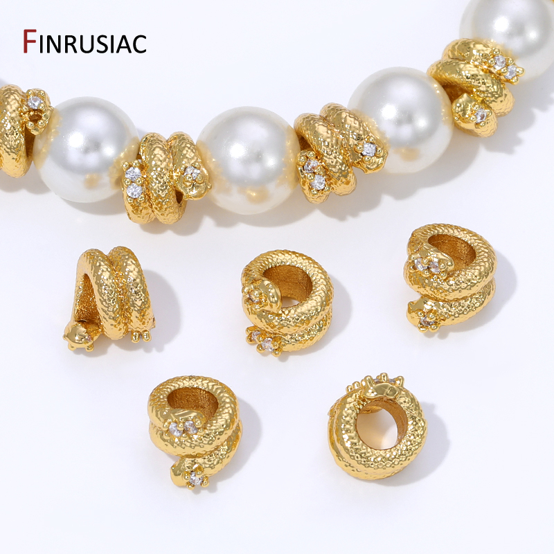 Body Jewelry Diy - Perles entretoises en laiton plaqué or