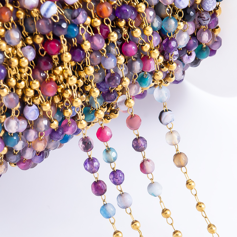 Body Jewelry Chain - Chaîne de perles de cristal Transparent