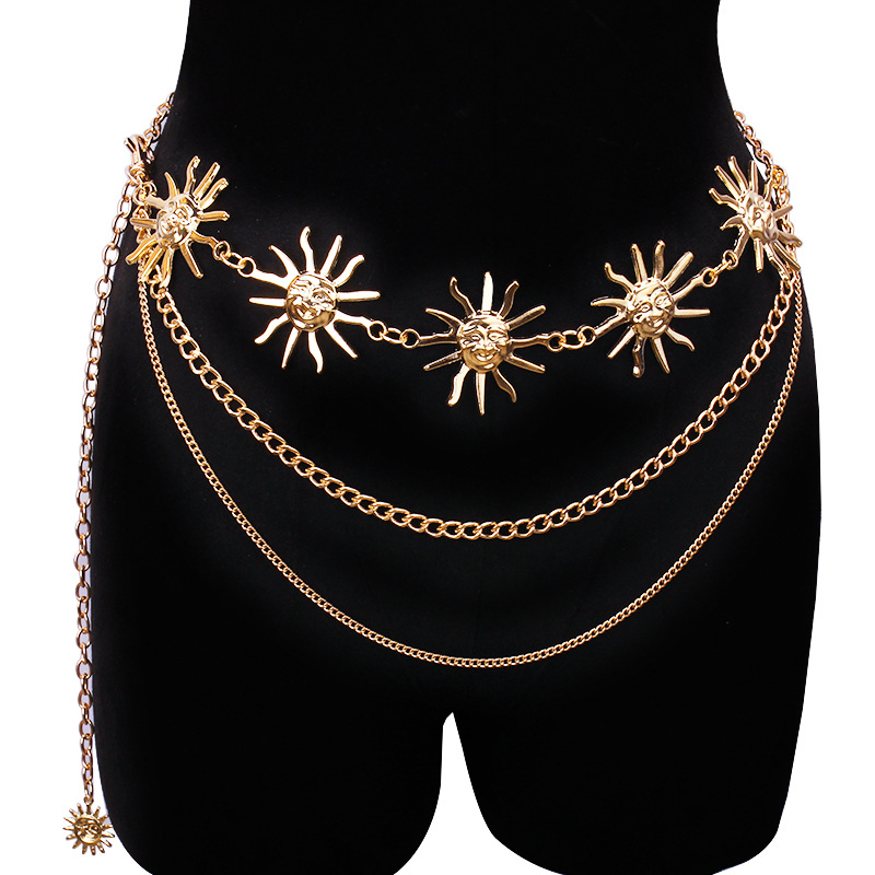Body Jewelry Ends - Chunky multicouche Punk gothique lune soleil