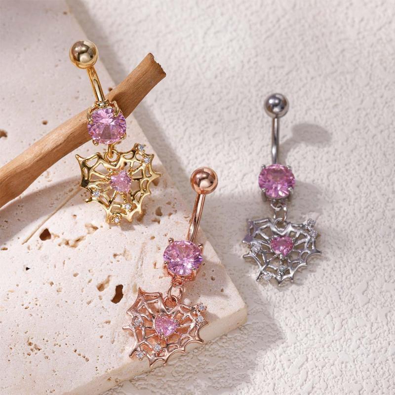Body Jewelry Hypoallergenic - Nouveau Piercing Créatif Cœur Araignée pour