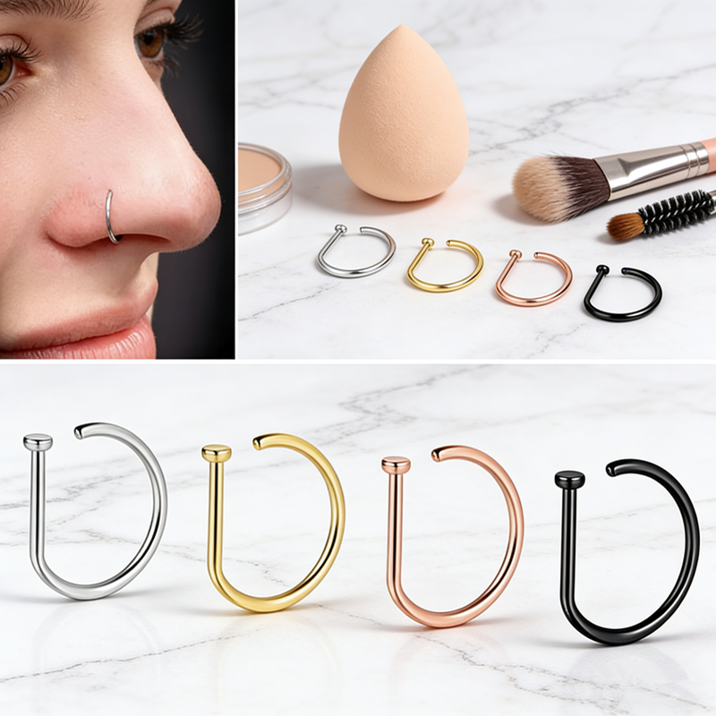 Body Jewelry Hypoallergenic - Anneau de nez à visser en