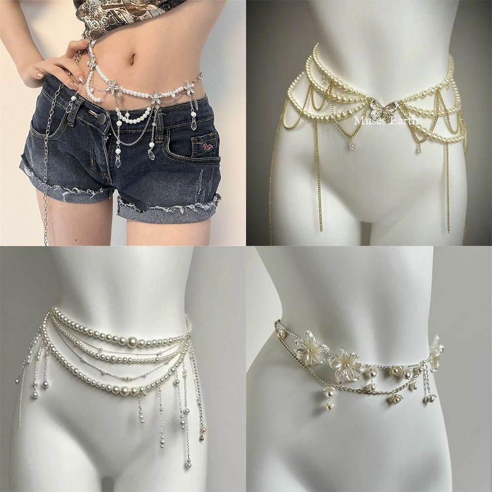 Body Jewelry Ends - Chaînes de taille en perles élégantes
