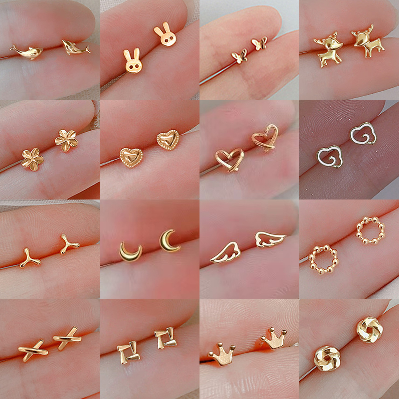 Body Jewelry Hypoallergenic - Boucles d'oreilles en argent 925, aiguilles