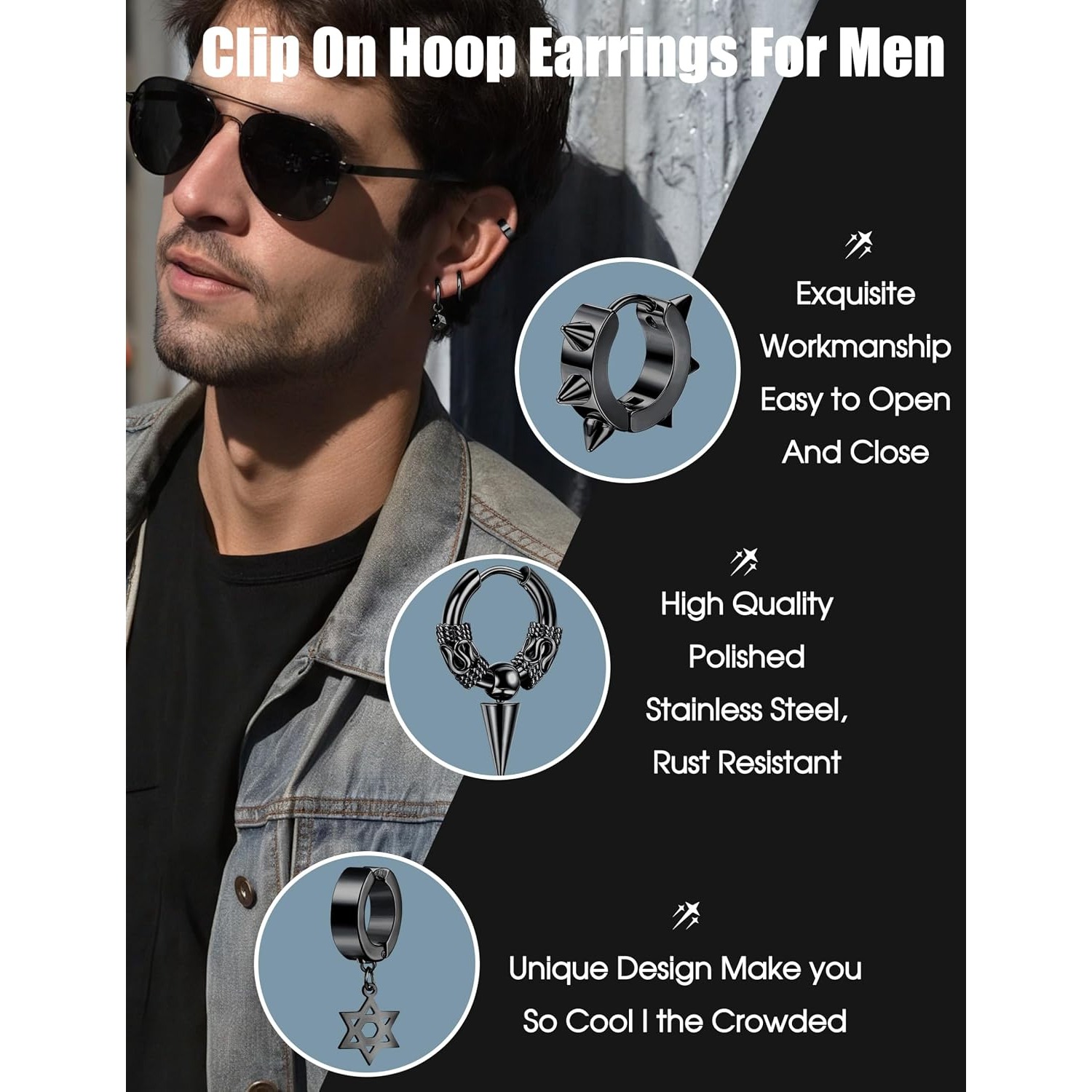 ORAZIO 25 Clips d'oreille pour - Body Jewelry Chain avis et prix