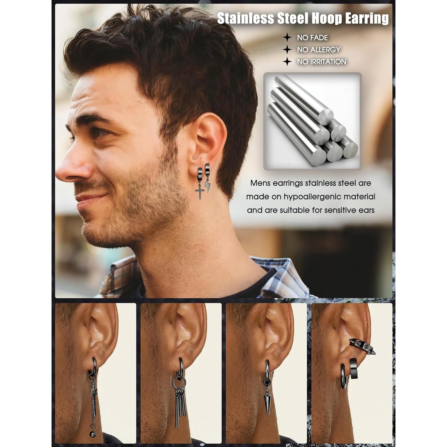 ORAZIO 25 Clips d'oreille pour - Body Jewelry Chain avis et prix