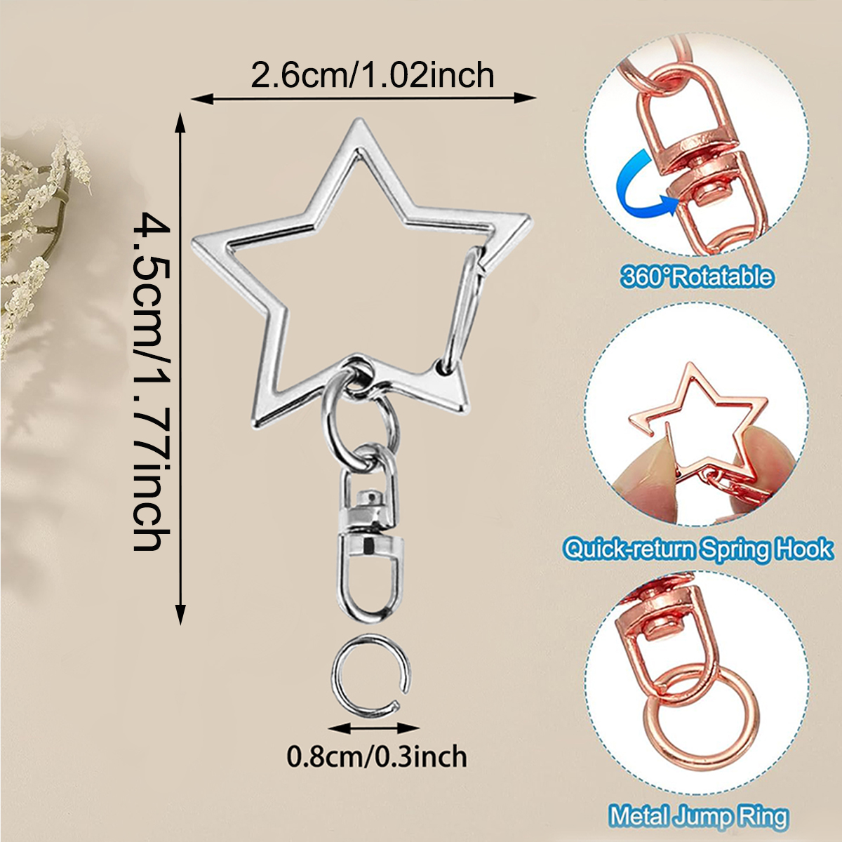Lot de 10/20/30/50 porte-clés  - Body Jewelry Diy avis et prix