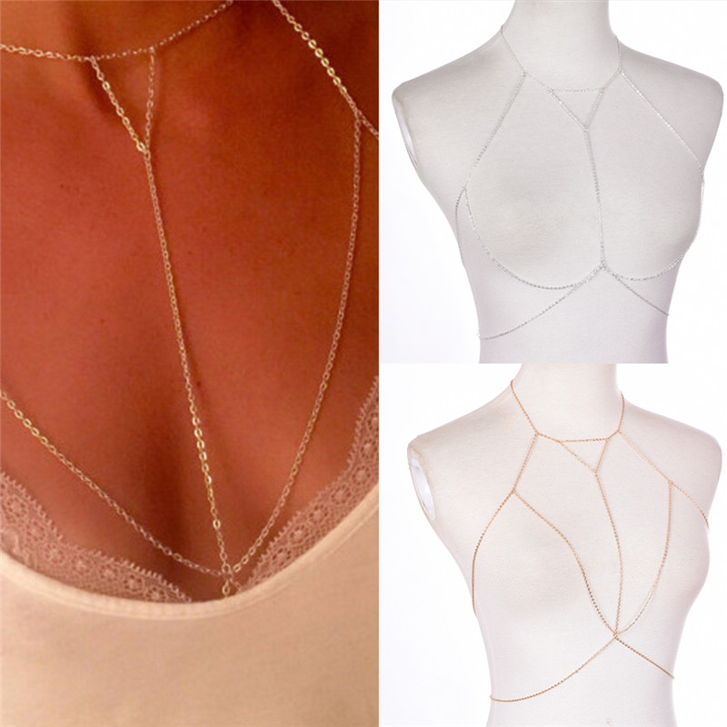 Soutien-gorge à maillons dorés - Body Jewelry Ends avis et prix
