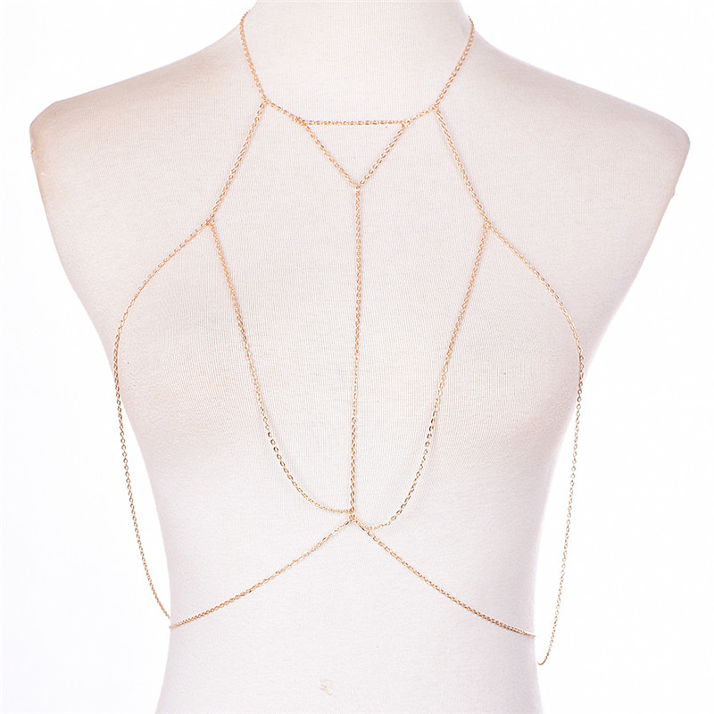 Soutien-gorge à maillons dorés - Body Jewelry Ends avis et prix