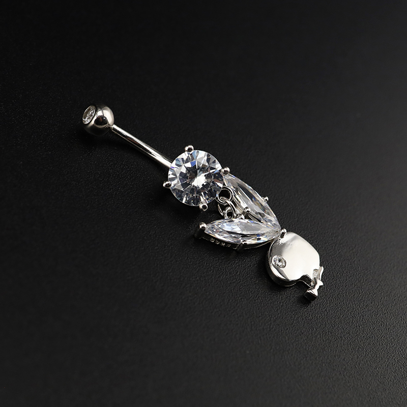 Lapin Piercing Nombril Hypoall - Body Jewelry Hypoallergenic avis et prix