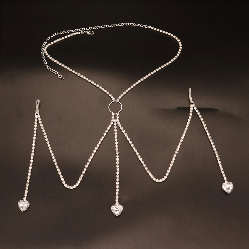 Chaîne de mamelon en forme de  - Body Jewelry Chain avis et prix