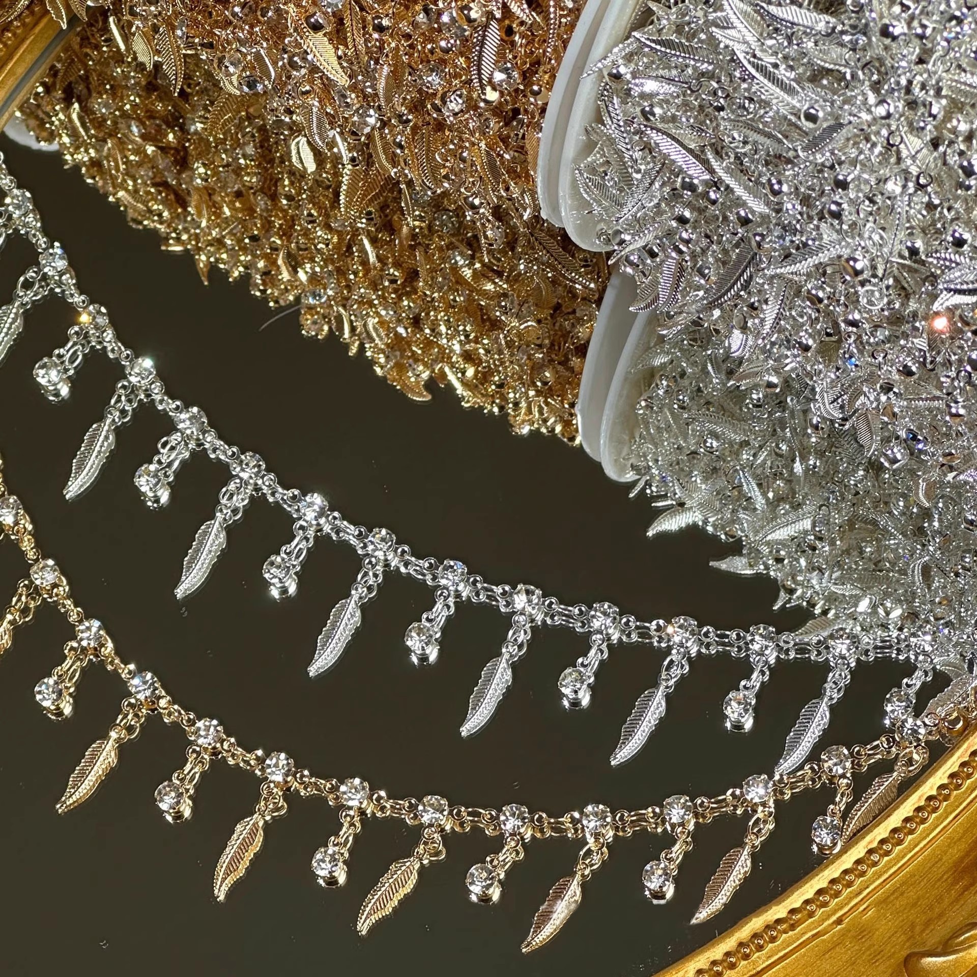 Chaîne de plumes de diamant tr - Body Jewelry Chain avis et prix