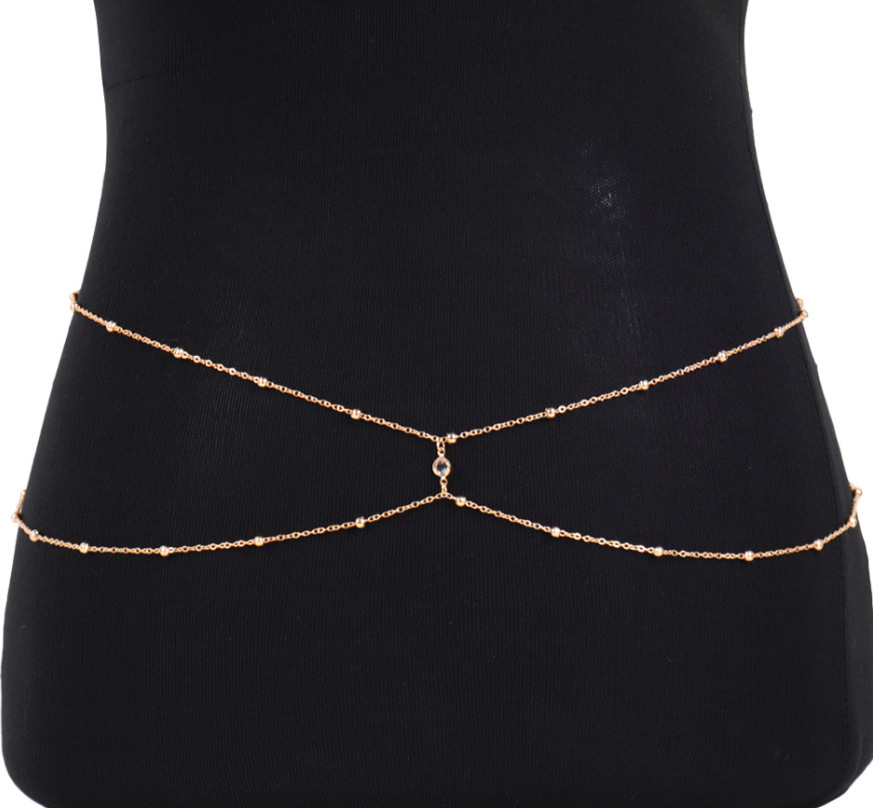 Bijoux de ventre perlés en bis - Body Jewelry Chain avis et prix
