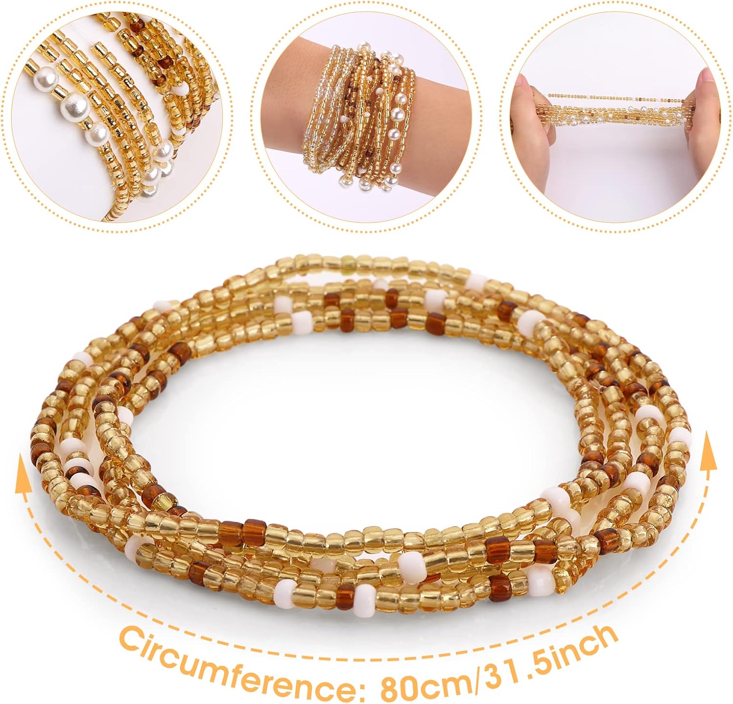 Perles de taille pour femmes,  - Body Jewelry Ends avis et prix