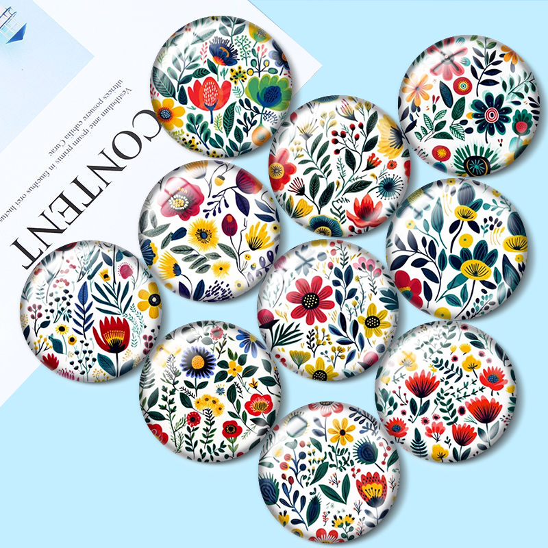 Motifs floraux 10 pièces 12mm/ - Body Jewelry Top avis et prix