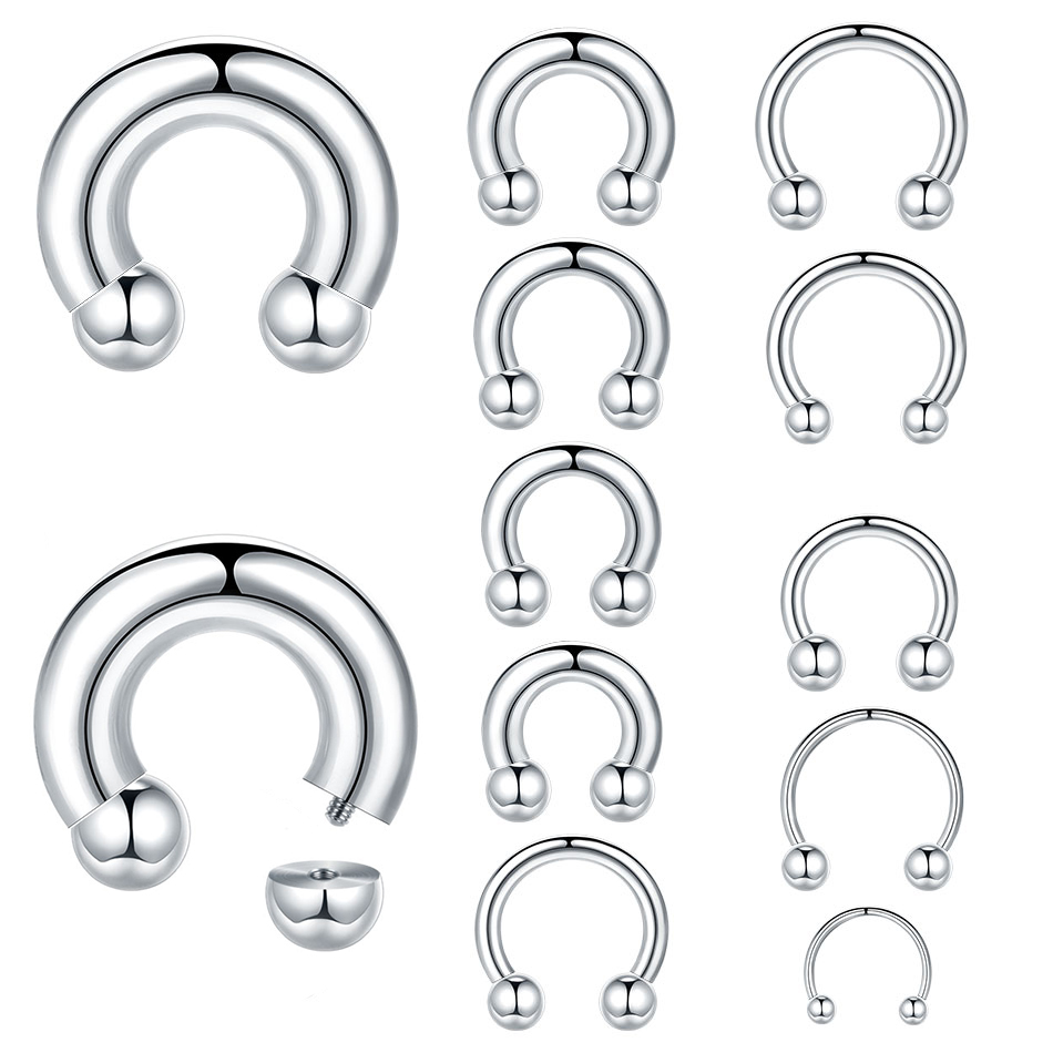 Anneau en fer à cheval en acie - Body Jewelry Hangers avis et prix