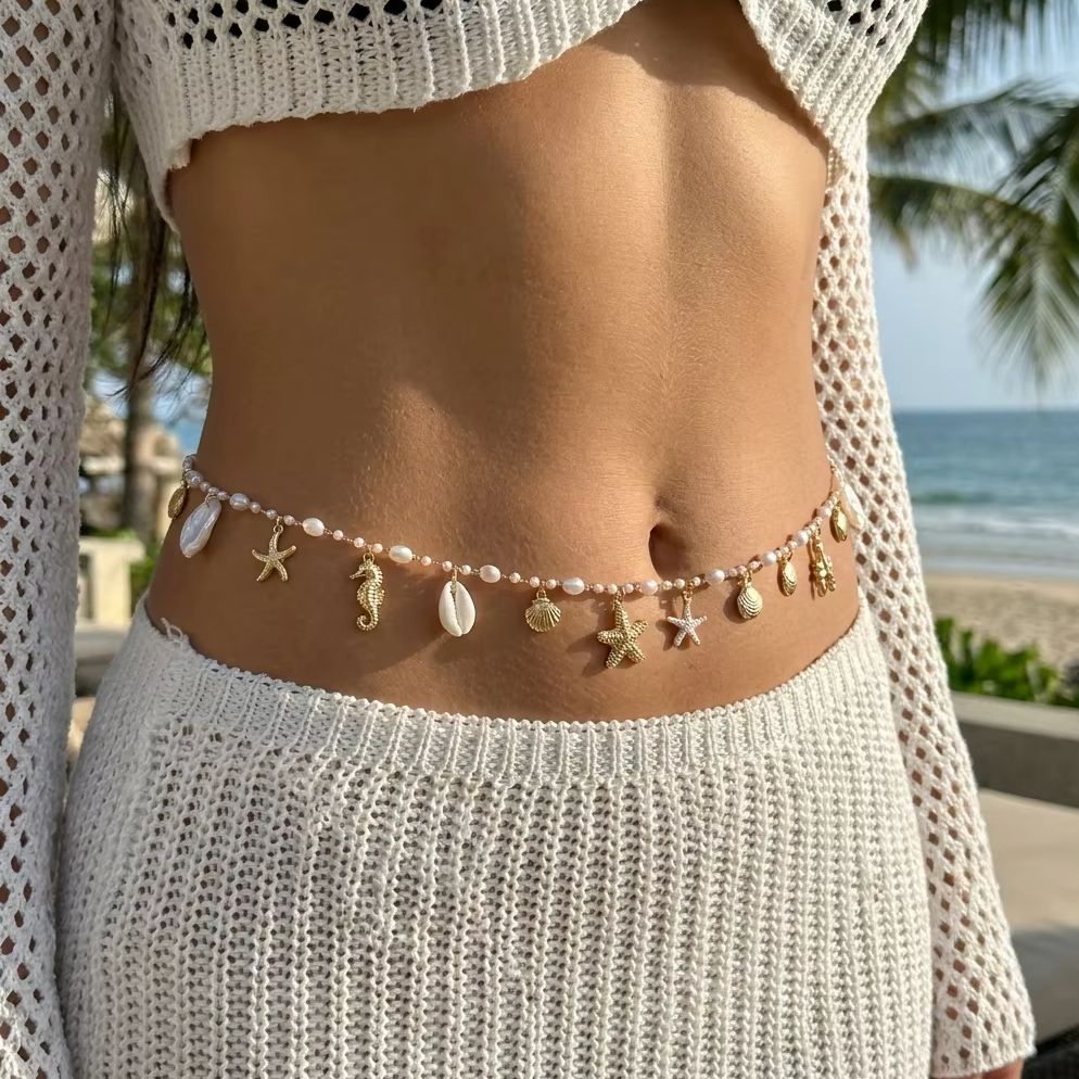 Chaîne de taille bohème avec p - Body Jewelry Ends avis et prix